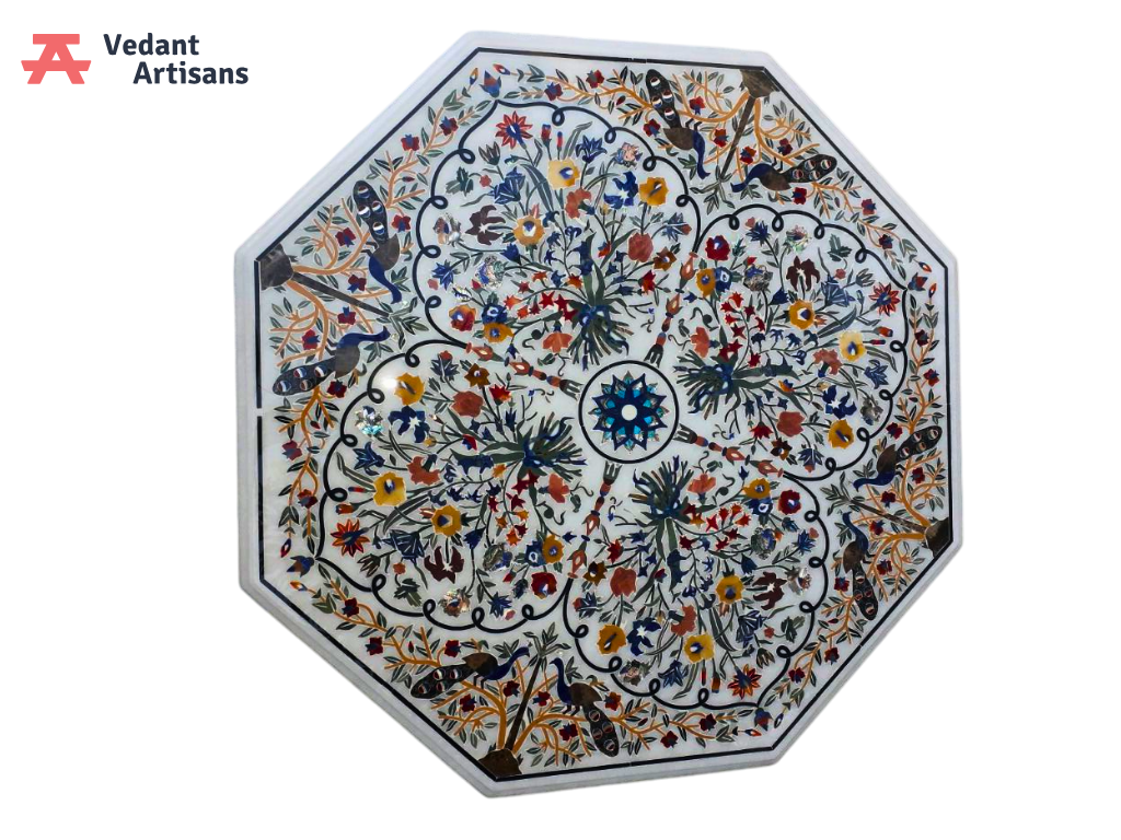 Custom Octagonal Dining Room Table Top for Home Decoration